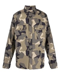 rag & bone Camouflage Print Long Sleeve Shirt