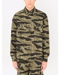 Dolce & Gabbana Camouflage Print Shirt