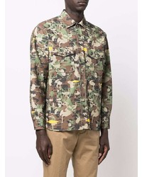 Tintoria Mattei Camouflage Print Shirt