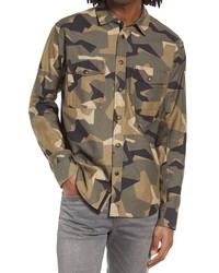 rag & bone Engineered Camouflage Long Sleeve Shirt