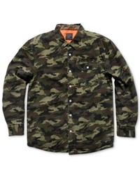 Famous Stars and Straps Famous Stars Straps Shirt Inland Long Sleeve Camo Print Shirt