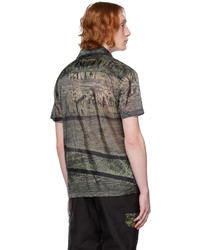 Olly Shinder Green Camouflage Shirt