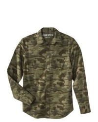 Samwon Trading Inc. Mossimo Supply Co Long Sleeve Button Down Green Camouflage M