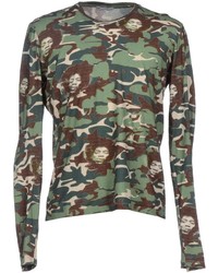 Olive Camouflage Long Sleeve T-Shirt