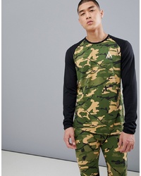 Wear Colour Guard Base Layer Long Sleeve Top In Camo