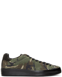 Olive Camouflage Low Top Sneakers