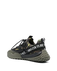 VERSACE JEANS COUTURE Camouflage Print Low Top Sneakers