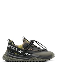 VERSACE JEANS COUTURE Camouflage Print Low Top Sneakers