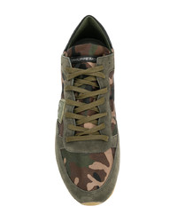 Philippe Model Tropez Camouflage Sneakers