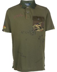Olive Camouflage Mesh Polo
