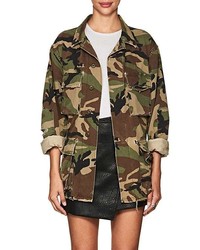 Adaptation Embroidered Camouflage Cotton Field Jacket