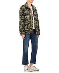 Nili Lotan Ashton Camouflage Cotton Blend Jacket