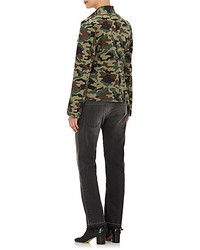 Nili Lotan Cambre Camouflage Cotton Blend Jacket