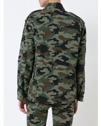 Nili Lotan Camouflage Cargo Jacket