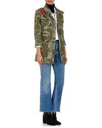 Mr & Mrs Italy Camouflage Cotton Canvas Field Jacket