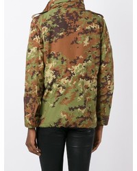 Dsquared2 Camouflage Padded Military Jacket