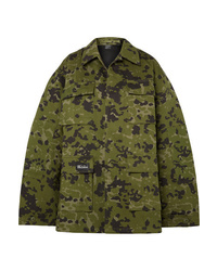 We11done Camouflage Print Cotton Jacket