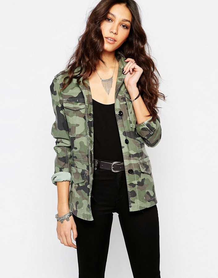 replay camouflage jacket