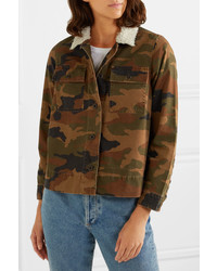 Madewell Northward Faux Med Camouflage Print Cotton Twill Jacket