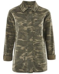 Tall Camouflage Shacket