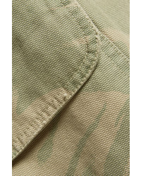 Current/Elliott The Foxhunt Camouflage Print Cotton Canvas Jacket