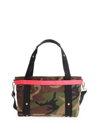 Olive Camouflage Nylon Crossbody Bag