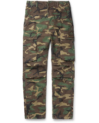 Neighborhood Camouflage Print Cotton Ripstop Trousers
