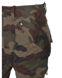 Faith Connexion Cotton Camouflage Cropped Cargo Pants