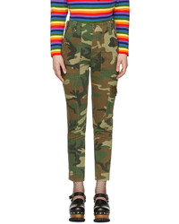 Marc Jacobs Green Camo Cargo Trousers