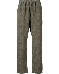White Mountaineering Floral Camouflage Trousers
