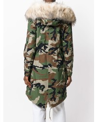 Furs66 Camouflage Parka Coat