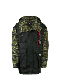DSQUARED2 Camouflage Print Hooded Jacket