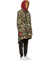 Off-White Green Camouflage Parka