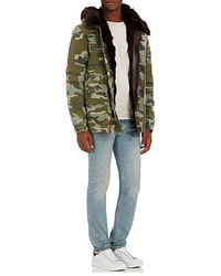 Mr Mrs Italy Camouflage Cotton Fur Parka