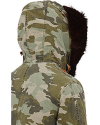 Mr Mrs Italy Camouflage Cotton Fur Parka