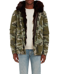 Mr Mrs Italy Camouflage Cotton Fur Parka