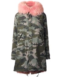 Mr Mrs Italy Camouflage Parka Coat