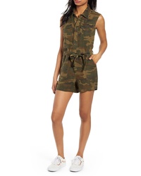 Olive Camouflage Playsuit