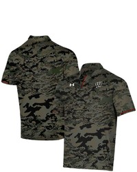 Under Armour Camo Wisconsin Badgers Freedom Polo