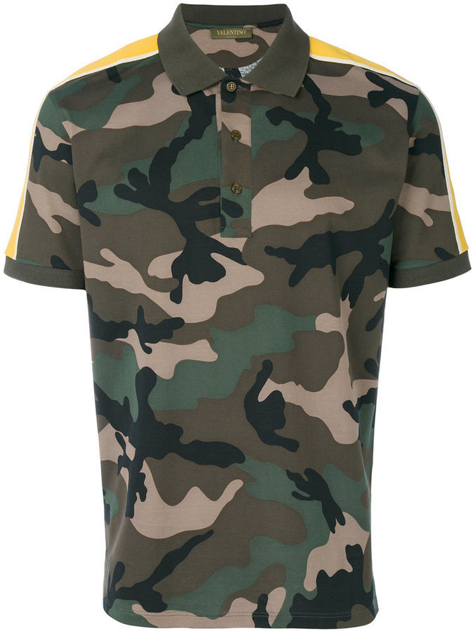 Valentino Camouflage Polo Shirt, | | Lookastic