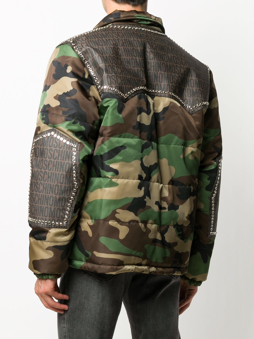 Moschino Camouflage Print Puffer Jacket, $2,308 | farfetch.com | Lookastic