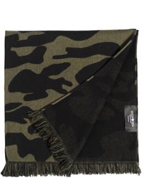 Hydrogen Military Camouflage Wool Scarf