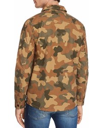 Barbour Camouflage Button Up Shirt Jacket