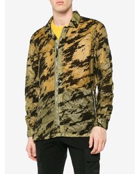 Stone Island Shadow Project Camouflage Print Shirt Jacket