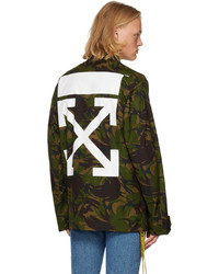 Off-White Green Camouflage Jacket