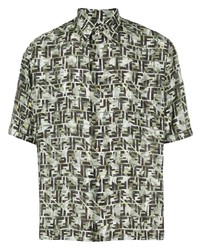 Fendi Camouflage Ff Print Shirt