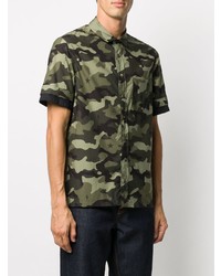Neil Barrett Camouflage Short Sleeve Shirt
