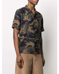 Dondup Camouflage Short Sleeve Shirt