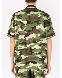 Dolce & Gabbana Camouflage Short Sleeved Shirt