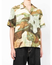 Our Legacy Landscape Camouflage Print Shirt